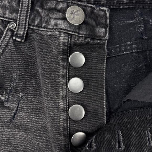 NWT ONE X ONETEASPOON High Waisted Bandits Denim Short Sz 24 Double Bass - Picture 5 of 7